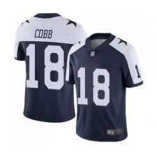 Youth Dallas Cowboys #18 Randall Cobb Navy Blue Throwback Alternate Vapor Untouchable Limited Player Football Jersey