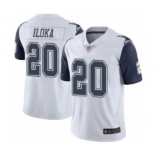 Men's Dallas Cowboys #20 George Iloka Limited White Rush Vapor Untouchable Football Jersey