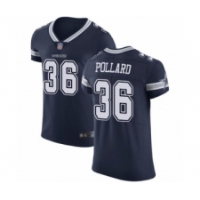Men's Dallas Cowboys #36 Tony Pollard Navy Blue Team Color Vapor Untouchable Elite Player Football Jersey