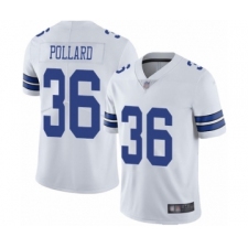 Men's Dallas Cowboys #36 Tony Pollard White Vapor Untouchable Limited Player Football Jersey