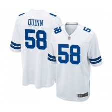 Men's Dallas Cowboys #58 Robert Quinn Game White Football Jersey
