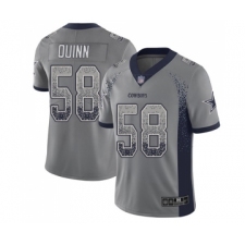 Men's Dallas Cowboys #58 Robert Quinn Limited Gray Rush Drift Fashion Football Jersey