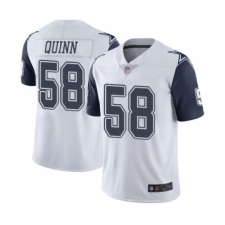 Men's Dallas Cowboys #58 Robert Quinn Limited White Rush Vapor Untouchable Football Jersey