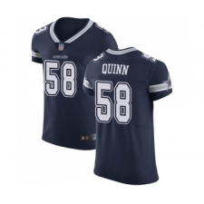 Men's Dallas Cowboys #58 Robert Quinn Navy Blue Team Color Vapor Untouchable Elite Player Football Jersey