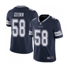Men's Dallas Cowboys #58 Robert Quinn Navy Blue Team Color Vapor Untouchable Limited Player Football Jersey