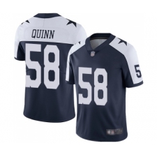 Men's Dallas Cowboys #58 Robert Quinn Navy Blue Throwback Alternate Vapor Untouchable Limited Player Football Jersey