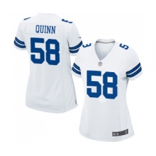 Women's Dallas Cowboys #58 Robert Quinn Game White Football Jersey