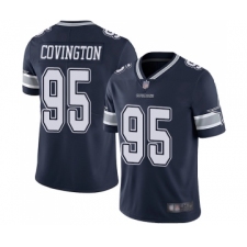 Youth Dallas Cowboys #95 Christian Covington Navy Blue Team Color Vapor Untouchable Limited Player Football Jersey
