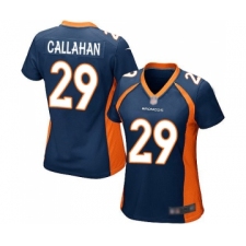 Women's Denver Broncos #29 Bryce Callahan Game Navy Blue Alternate Football Jersey