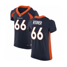 Men's Denver Broncos #66 Dalton Risner Navy Blue Alternate Vapor Untouchable Elite Player Football Jersey