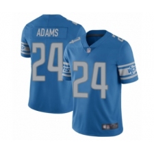 Men's Detroit Lions #24 Andrew Adams Blue Team Color Vapor Untouchable Limited Player Football Jersey