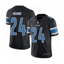 Men's Detroit Lions #24 Andrew Adams Limited Black Rush Vapor Untouchable Football Jersey