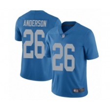 Men's Detroit Lions #26 C.J. Anderson Blue Alternate Vapor Untouchable Limited Player Football Jersey