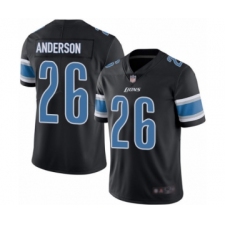 Men's Detroit Lions #26 C.J. Anderson Limited Black Rush Vapor Untouchable Football Jersey