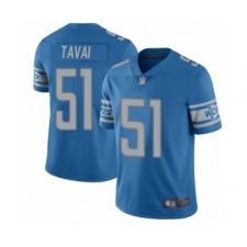 Youth Detroit Lions #51 Jahlani Tavai Blue Team Color Vapor Untouchable Limited Player Football Jersey