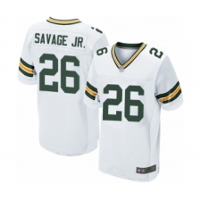 Men's Green Bay Packers #26 Darnell Savage Jr. Elite White Football Jersey