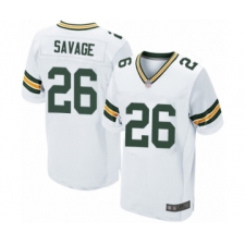 Men's Green Bay Packers #26 Darnell Savage Jr. Elite White Football Jerseys