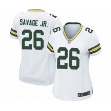 Women's Green Bay Packers #26 Darnell Savage Jr. Game White Football Jersey