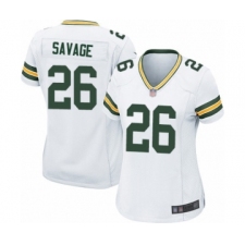 Women's Green Bay Packers #26 Darnell Savage Jr. Game White Football Jerseys