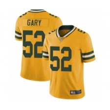 Men's Green Bay Packers #52 Rashan Gary Limited Gold Rush Vapor Untouchable Football Jersey