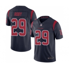 Men's Houston Texans #29 Bradley Roby Limited Navy Blue Rush Vapor Untouchable Football Jersey
