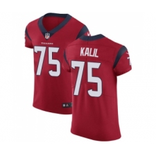 Men's Houston Texans #75 Matt Kalil Red Alternate Vapor Untouchable Elite Player Football Jersey