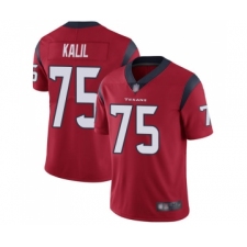 Men's Houston Texans #75 Matt Kalil Red Alternate Vapor Untouchable Limited Player Football Jersey