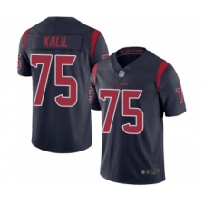 Youth Houston Texans #75 Matt Kalil Limited Navy Blue Rush Vapor Untouchable Football Jersey