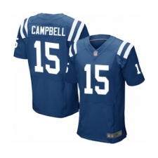 Men's Indianapolis Colts #15 Parris Campbell Elite Royal Blue Team Color Football Jersey