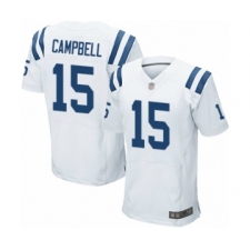 Men's Indianapolis Colts #15 Parris Campbell Elite White Football Jersey