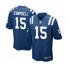 Men's Indianapolis Colts #15 Parris Campbell Game Royal Blue Team Color Football Jersey