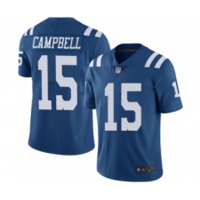 Men's Indianapolis Colts #15 Parris Campbell Limited Royal Blue Rush Vapor Untouchable Football Jersey
