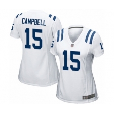 Women's Indianapolis Colts #15 Parris Campbell Game White Football Jersey