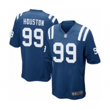 Men's Indianapolis Colts #99 Justin Houston Game Royal Blue Team Color Football Jersey