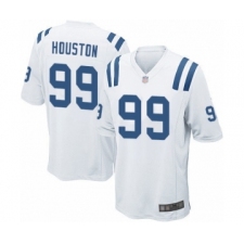 Men's Indianapolis Colts #99 Justin Houston Game White Football Jersey