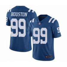 Men's Indianapolis Colts #99 Justin Houston Limited Royal Blue Rush Vapor Untouchable Football Jersey
