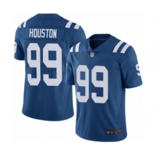 Men's Indianapolis Colts #99 Justin Houston Royal Blue Team Color Vapor Untouchable Limited Player Football Jersey