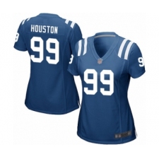 Women's Indianapolis Colts #99 Justin Houston Game Royal Blue Team Color Football Jersey
