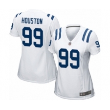 Women's Indianapolis Colts #99 Justin Houston Game White Football Jersey