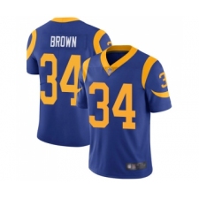 Men's Los Angeles Rams #34 Malcolm Brown Royal Blue Alternate Vapor Untouchable Limited Player Football Jersey