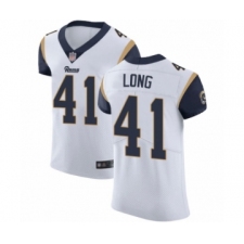 Men's Los Angeles Rams #41 David Long White Vapor Untouchable Elite Player Football Jersey