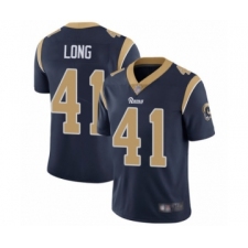 Youth Los Angeles Rams #41 David Long Navy Blue Team Color Vapor Untouchable Limited Player Football Jersey