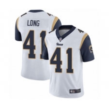 Youth Los Angeles Rams #41 David Long White Vapor Untouchable Limited Player Football Jersey