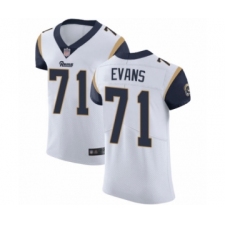 Men's Los Angeles Rams #71 Bobby Evans White Vapor Untouchable Elite Player Football Jersey
