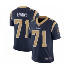 Youth Los Angeles Rams #71 Bobby Evans Navy Blue Team Color Vapor Untouchable Limited Player Football Jersey