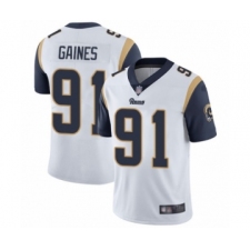 Men's Los Angeles Rams #91 Greg Gaines White Vapor Untouchable Limited Player Football Jersey