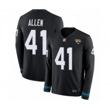 Men's Jacksonville Jaguars #41 Josh Allen Limited Black Therma Long Sleeve Football Jersey