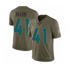 Youth Jacksonville Jaguars #41 Josh Allen Limited Olive 2017 Salute to Service Football Jersey