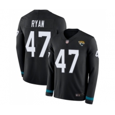 Men's Jacksonville Jaguars #47 Jake Ryan Limited Black Therma Long Sleeve Football Jersey