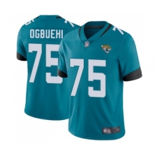 Men's Jacksonville Jaguars #75 Cedric Ogbuehi Teal Green Alternate Vapor Untouchable Limited Player Football Jersey
